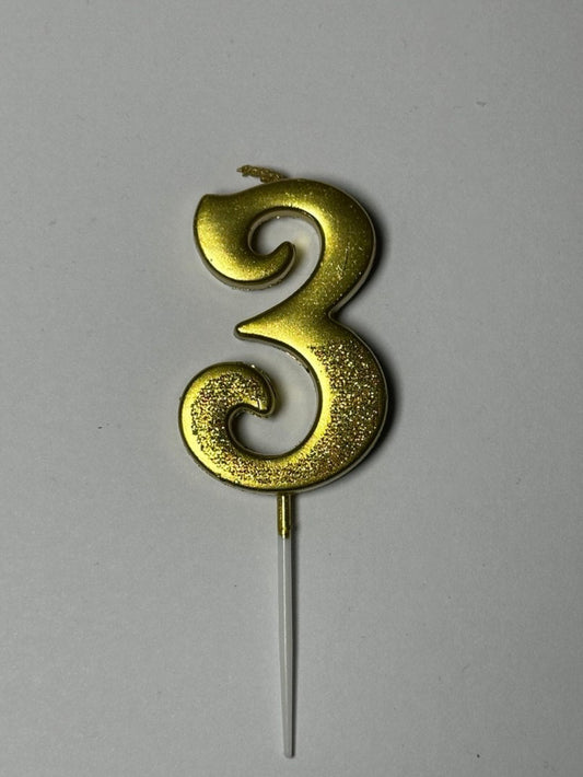 свічка цифра "3"