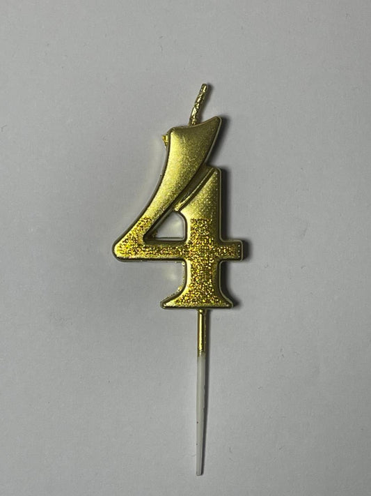 свічка цифра "4"