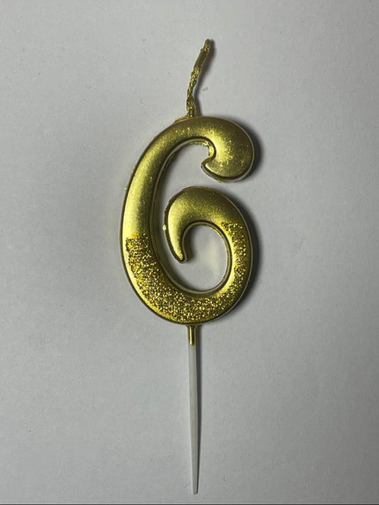 свічка цифра "6"