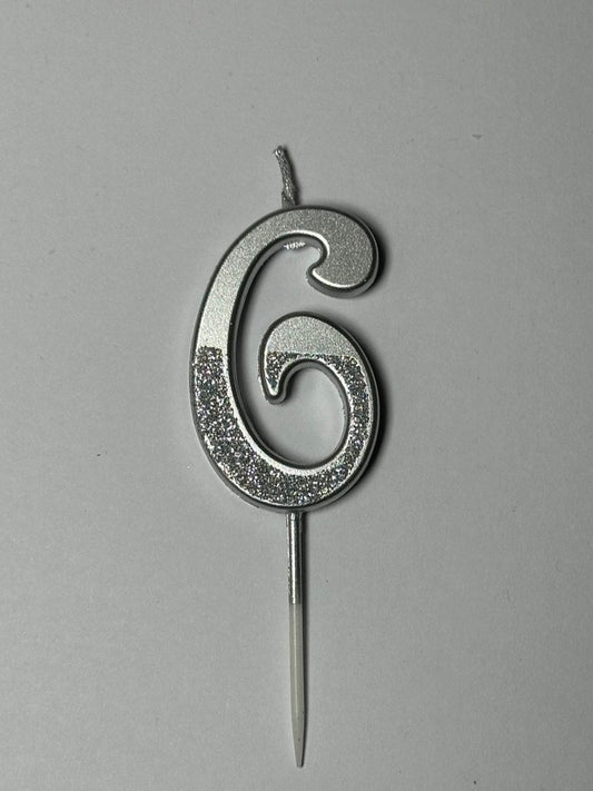 свічка цифра "6"
